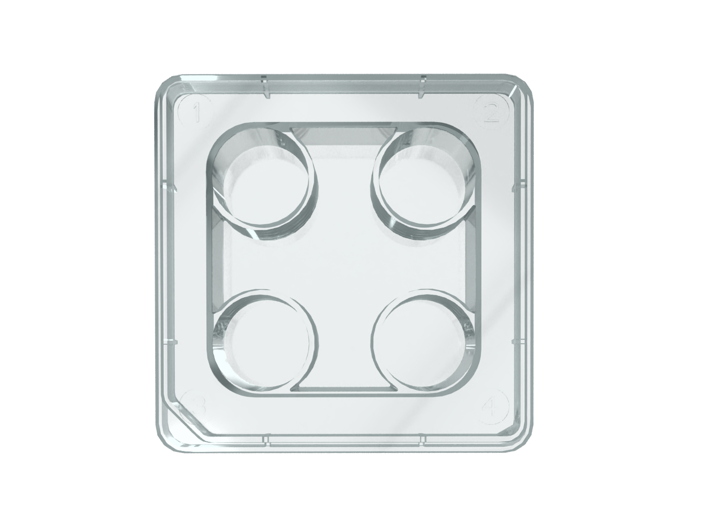 Oosafe® 4 Well Dish OOPW-FW04